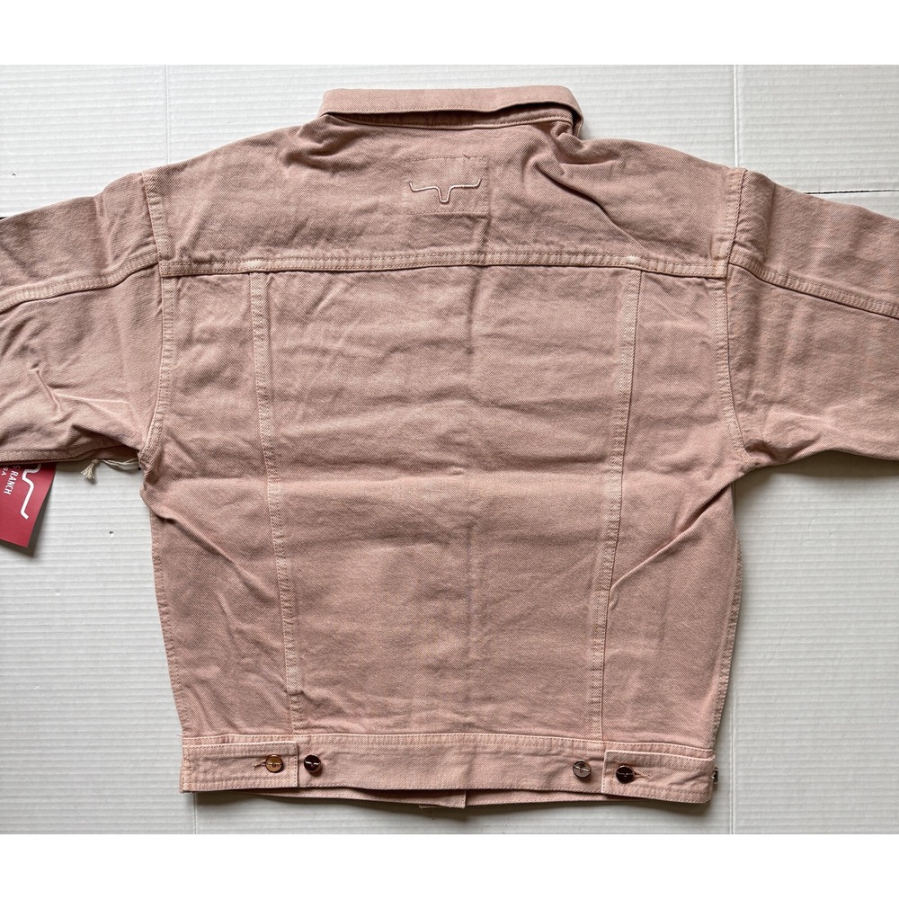 KIMES RANCH - Women's CHELSEA Pink Boxy Denim Jean Jacket - Large - NWT - Picture 3 of 9